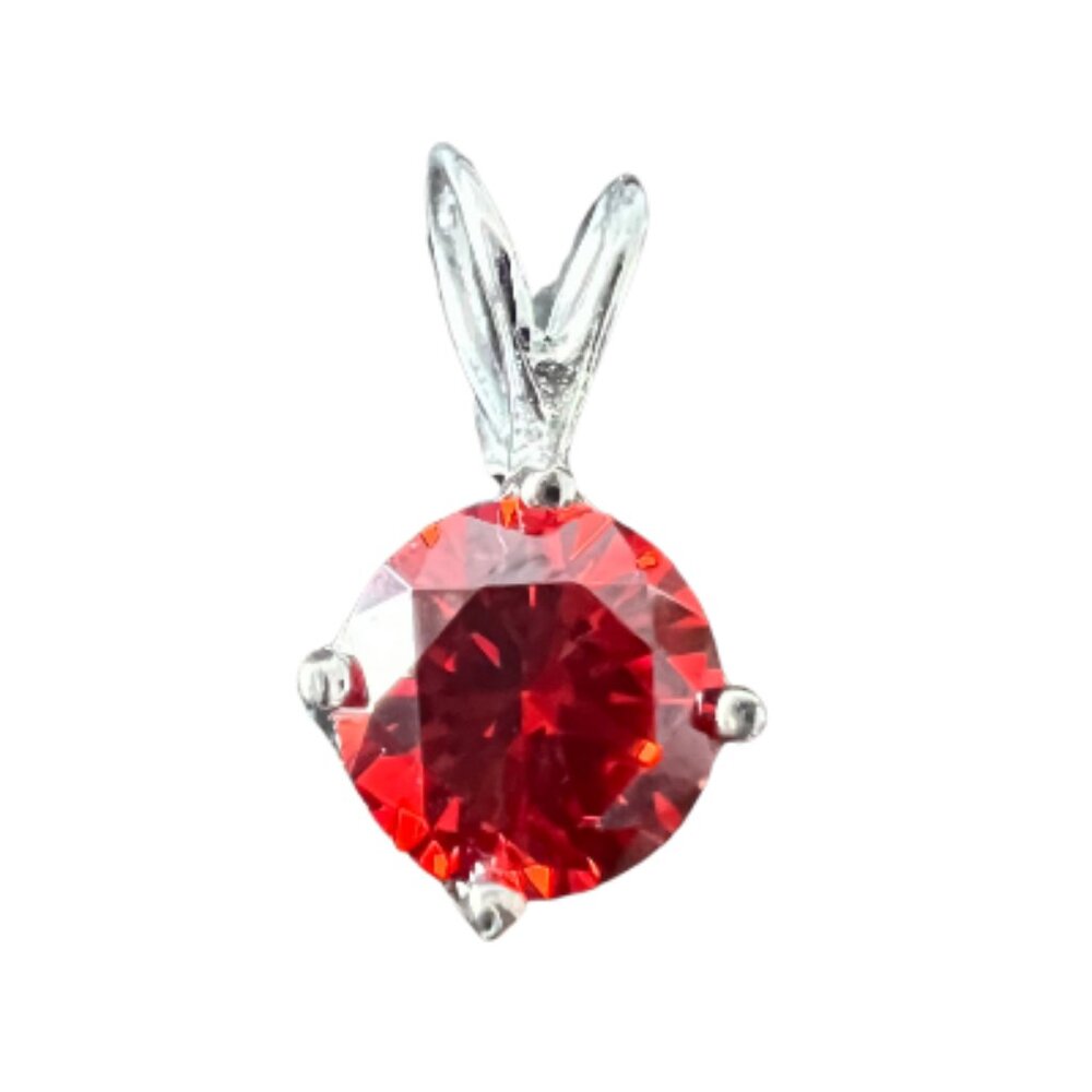 TOCARA Red Diami Pendant Silver 925 / Jewelry